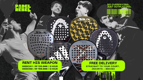 Padel Racket Rental Sewa Raket Padel Premium | Jakarta & Bekasi